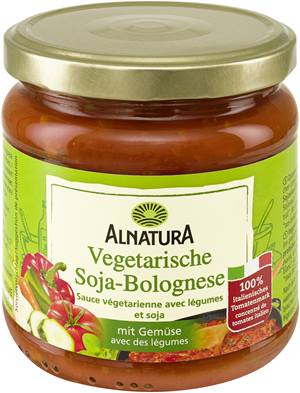 Vegetarische Soja-Bolognese