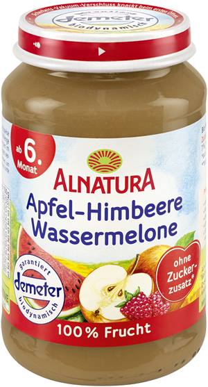 Apfel-Himbeere-Wassermelone