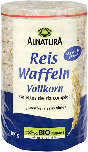 Reiswaffeln Vollkorn mit Meersalz