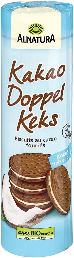 Kakao-Doppelkeks Kokos