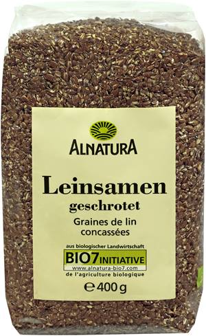 Leinsamen geschrotet