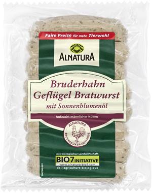 Bruderhahn-Geflügel-Bratwurst