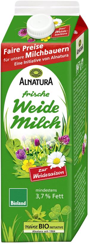 Frische Weidemilch