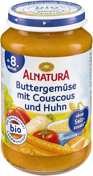 Buttergemüse mit Couscous und Huhn