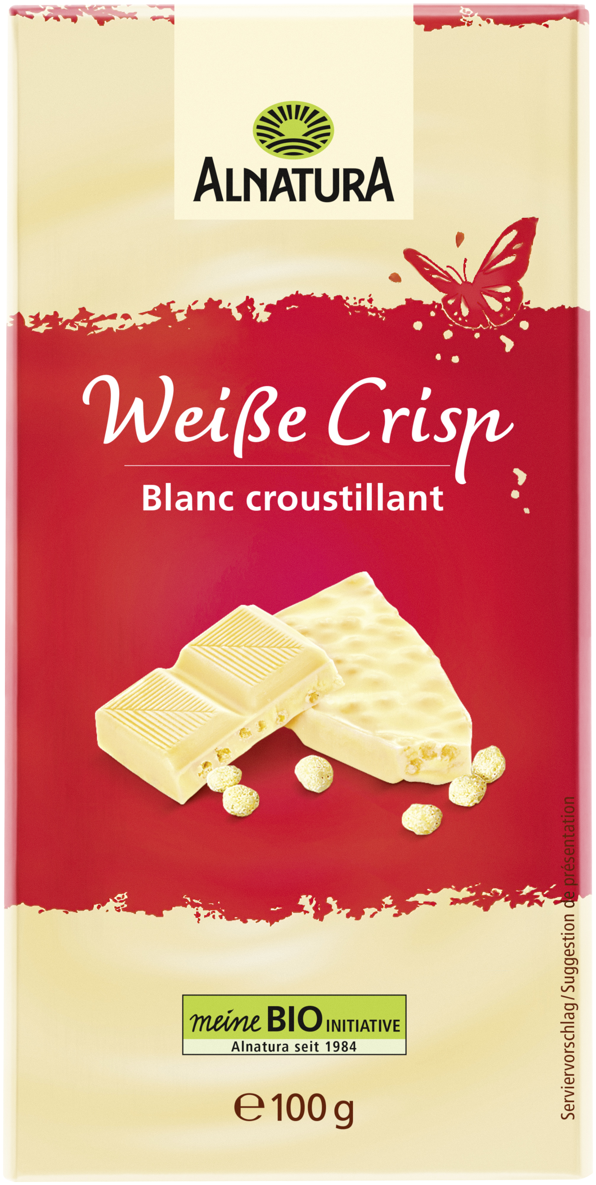 Schokolade Weiße Crisp (100 g) in Bio-Qualität von Alnatura