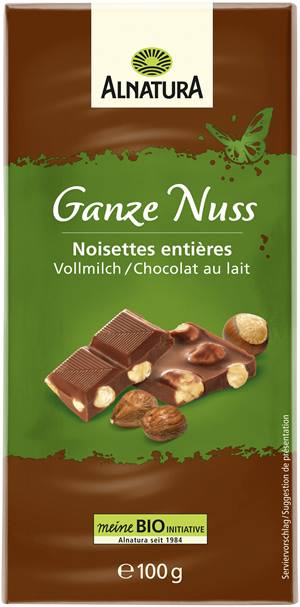 Schokolade Ganze Nuss Vollmilch