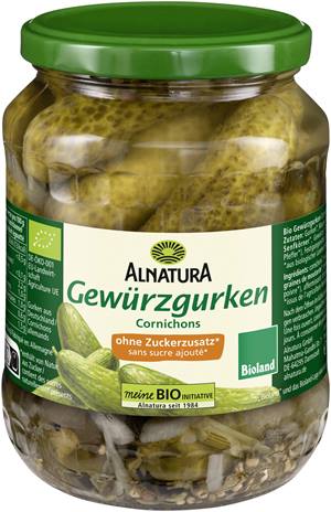 Gewürzgurken ohne Zuckerzusatz