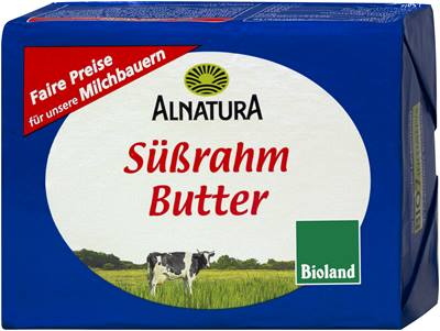 Weidemilch-Süßrahmbutter