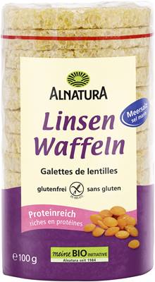 Linsenwaffeln mit Meersalz