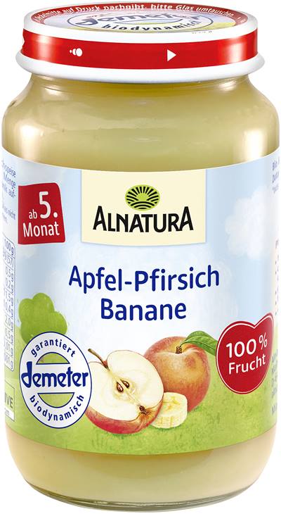 Apfel-Pfirsich-Banane