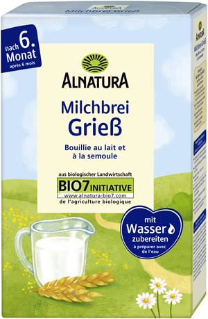 Grieß-Milchbrei
