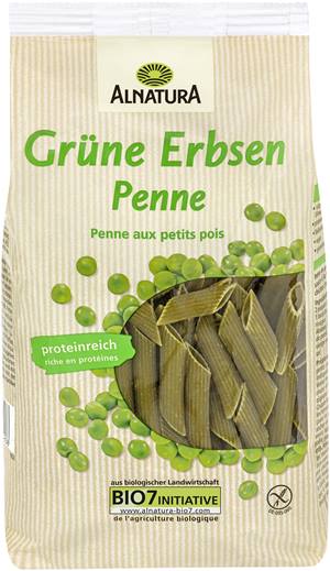 Grüne-Erbsen-Penne