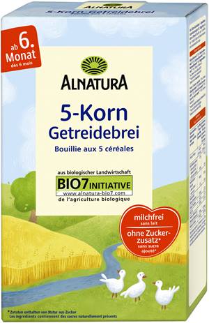 Fünf-Korn-Getreidebrei