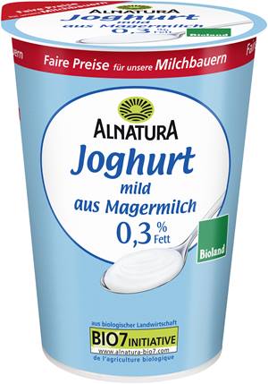 Joghurt mild 0,3 % Fett