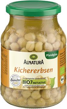 Kichererbsen im Pfandglas