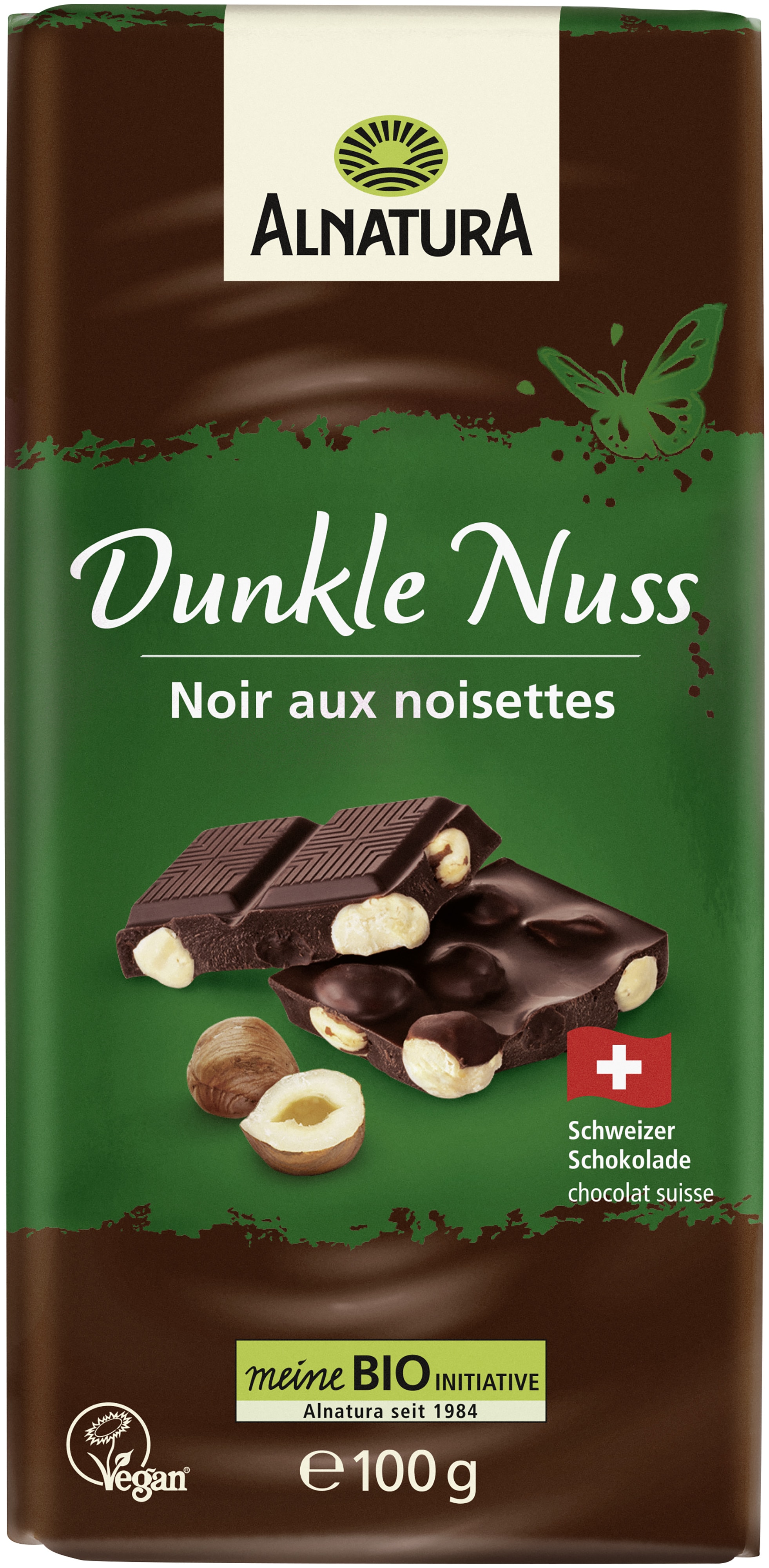 Dunkle Nuss Schokolade (100 g) in Bio-Qualität von Alnatura