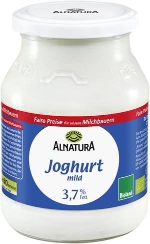 Joghurt mild 3,7 % Fett (im Mehrwegglas)
