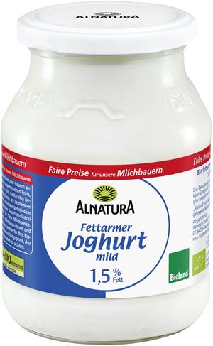 Fettarmer Joghurt mild 1,5 % Fett (im Mehrwegglas)