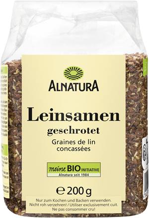 Leinsamen geschrotet