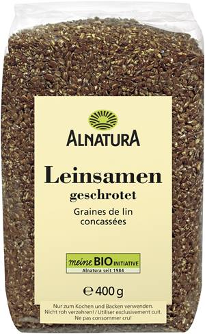 Leinsamen geschrotet