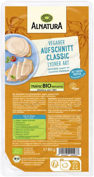 Veganer Aufschnitt Classic Lyoner Art
