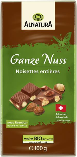 Schokolade Ganze Nuss Vollmilch