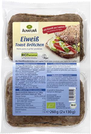 Eiweiß-Toastbrötchen