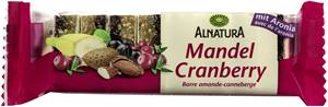 Fruchtschnitte Mandel-Cranberry mit Aronia