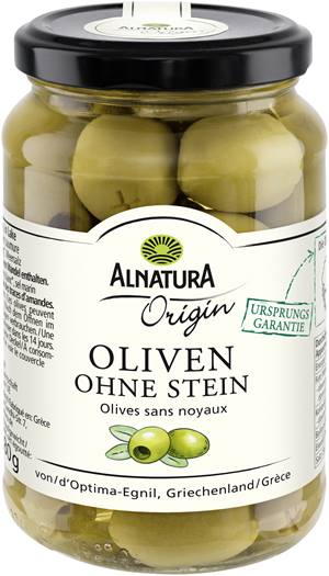 Grüne Oliven ohne Stein