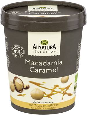 Macadamia Caramel Eiscreme (TK)