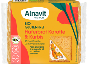 Bio Haferbrot Karotte Kürbis