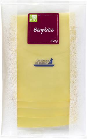 Bergkäse in Scheiben