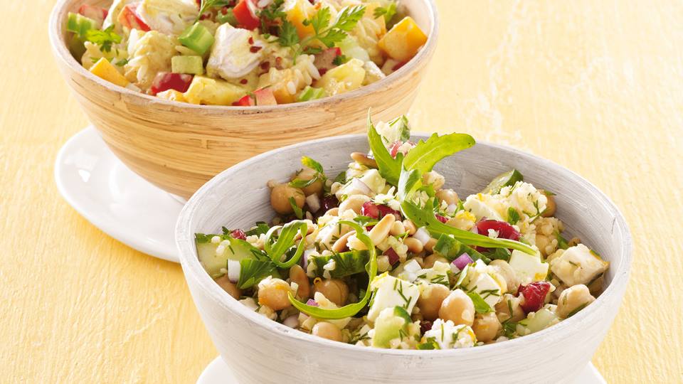 Bulgur-Salat mit Kichererbsen und Feta