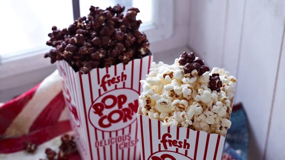 Schwarz-Weiß-Popcorn