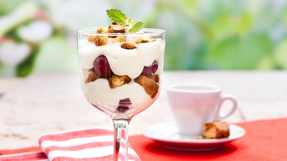 Mascarpone-Weintrauben-Creme