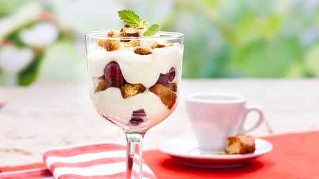 Mascarpone-Weintrauben-Creme
