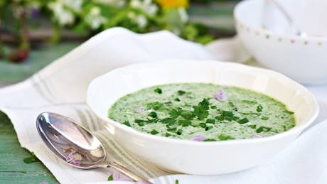 Frühlingskräutersuppe mit Sellerie