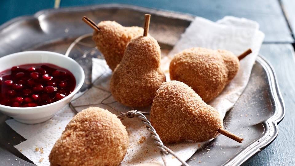 Gebackene Birnen-Zimt-Knödel