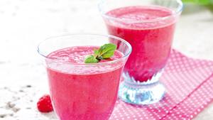 Cranberry-Himbeer-Shake mit Joghurt