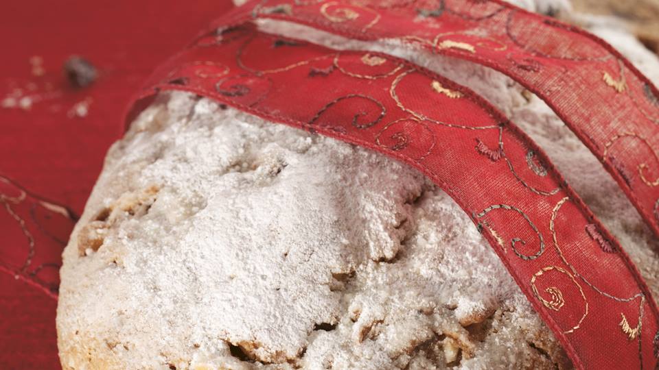 Quark-Stollen mit Ingwer und Rosinen