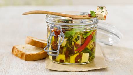 Mediterran eingelegter Tofu