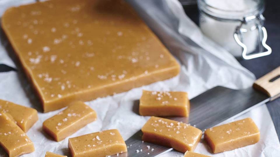 Karamellbonbons mit Fleur de Sel