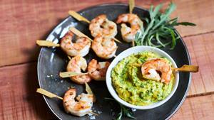 Kokos-Cashew-Dip mit Rucola