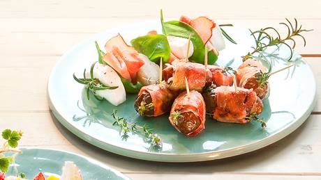 Mozzarella-Schinken-Spieße