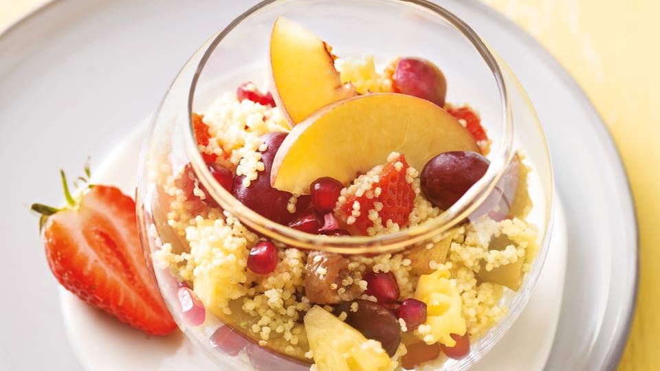 Obstsalat mit Hirse