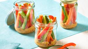 Gemüsesticks mit Tomatencreme