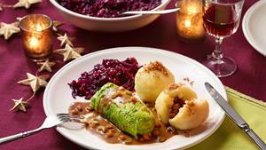 Vegane Wirsingrouladen