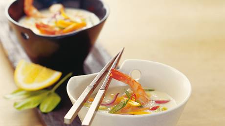 Scharfe Garnelensuppe