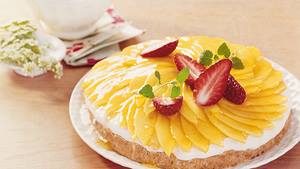 No Bake Mango-Vanille-Torte