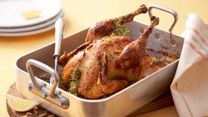 Zitronenhuhn aus dem Ofen